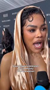 Girlhood 🥹 Honoree Teyana Taylor talks about the importance of communities  of women at ELLE’s Women in Hollywood. #entertainthis