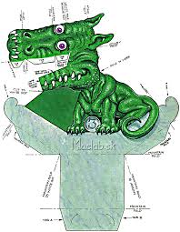 Red bandana with gold filigree that covers the lower face. 3d Dinosaur Illusion Template New Concept