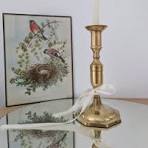 Bougeoir ancien et chandelier ancien | Villa Brieg
