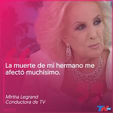 Mirtha legrand recibió la triste noticia de la muerte de su peluquera, lía sánchez. El Dolor De Mirtha Legrand Por La Muerte De Su Hermano Jose Martinez Suarez Me Afecto Muchisimo Tn