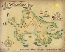 Back By Popular Demand The Infamous Neverland Map Has Had A Facelift And I Added Some Size Options It S Available On My Et Neverland Map Neverland Map Poster