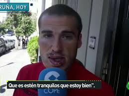 Bergantiños, operado con éxito: "Tenía roto el labio inferior"