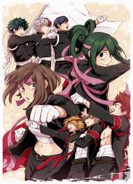 Oi half n half! he screamed, causing todoroki to jump and push momo away. Midoriya Izuku Todoroki Shouto Iida Tenya Tsuyu Asui Uraraka Ochako Kaminari Denki Bakugou Katsuki Kirishima Eijirou Leben Pinterest Gefallt