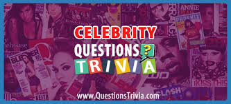 The more questions you get correct here, the more random knowledge you have is your brain big enough to g. The Ultimate Celebrity Trivia Questions Questionstrivia