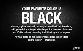 Zimbio Thinks My Favorite Color Is Black How About You Wearing Black Quotes Black Quotes Color Quotes
