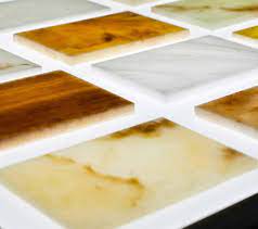 Installed with specifically designed backlighting panels, it is ideal for creating spectacular interiors without the often restrictive weight & cost of real onyx. Amberlite Faux Onyx Illuminated Features Backlit Panels