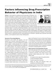 Prescription writing was not covered very well at. Pdf Factors Influencing Drug Prescription Behavior Of Physicians In India