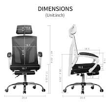 hbada high back ergonomic recliner mesh office chair with adjustable headrest pullout footrest black check out the image by vis chair office chair headrest