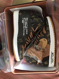 Louis Vuitton X Off White X Air Jordan 1 Nike Louis Vuitton Off White X Air Jordan 1s Sneaker Parksideave Marketplace In 2020 Air Jordans Vuitton Louis Vuitton