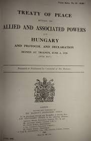 The Centenary of the Treaty of Trianon - European studies blog