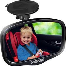 Our Large Convex Baby Car Mirror Is Fully Adjustable Giving You A Crystal Clear View Of Your Front Facing Child Baby Car Mirror Green Baby Car Mirror