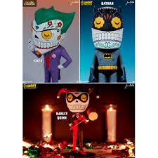 Harley Quinn Batman Or The Joker Figure Calavera Dc Comics Unruly Industries I really enjoyed his work and particularly the many skeletons that he created. derive figurine
