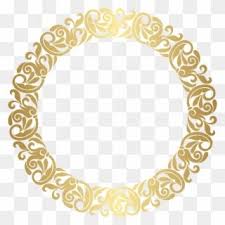 Gold Round Border Frame Png Clip Art ف Free Round Border Png Transparent Png Flower Border Clipart Clip Art Round Border