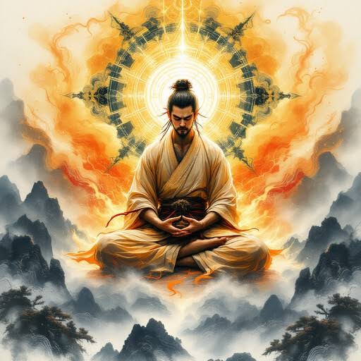 Kaelen mobilizing his Solar Core to incinerate the paralyzing poison, do AI tạo