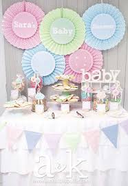 Cute As A Button Baby Shower Party Ideas Photo 1 Of 12 Pastel Baby Shower Baby Shower Decorations Baby Shower Themes