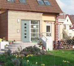Umbau Anbau Erweiterung Windfang Holzbau Aussentreppe Einfamilienhaus Anbau Haus Aussentreppe Einfamilienhaus
