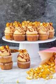 Caramel Popcorn Cupcakes Recipe Queenslee Appetit Recipe Cupcake Recipes Homemade Caramel Popcorn Cupcakes