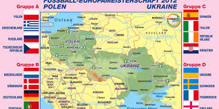 Die flächen und bevölkerungsangaben zu ländern welche nur teilweise in europa liegen stellen nur den jeweils europäischen anteil dar. Map Of Euro 2012 Region In Poland Ukraine Welt Atlas De