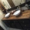 Live edge bathroom vanity countertop. 3