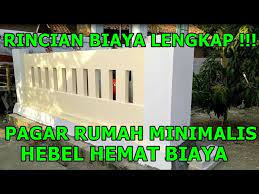 1.berapa prediksi biaya dalam pembuatan pagar tembok tersebut. Rincian Biaya Material Pembuatan Pagar Rumah Minimalis Bata Ringan Hebel Youtube