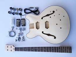 New Diy Electric Bass Guitar Kit Hollow Body Bass Build Your Own Bass Guitar Kit Guitar Kits Guitar