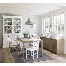 Je veux trouver un joli tabouret de bar ou cuisine pas cher ici chaise et tabouret maison du monde. Chaise En Hevea Blanc Newport Maisons Du Monde