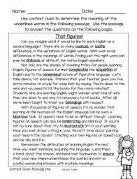 Context Clues Reading Passages And Anchor Charts Context Clues Passages Context Clues Activities Context Clues