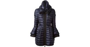 Moncler Couperin Quilted Coat In Blue Lyst