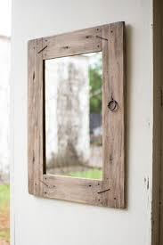 Kalalou Recycled Rectangle Wooden Mirror Wooden Mirror Wood Mirror Reclaimed Wood Mirror