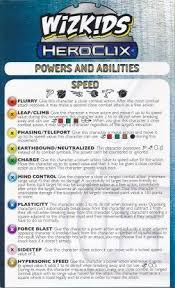 Heroclix 2013 Powers And Abilities Guide
