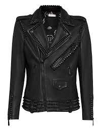 Black Studded Perfecto Biker Leather Jacket In 2021 Leather Jacket Black Studded Leather Jacket Mens Leather Jacket Biker