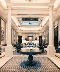 The Strand Yangon Myanmar Luxury Hotel Review By Travelplusstyle Hotel Lobby Design Hotel Lobby Design Luxury Hotel Foyer