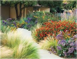 A Brave Design Stands Up Well To Drought In This Southern Xeriscape Front Yard California Garden Design Water Wise Landscaping