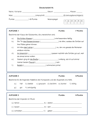 Klassenarbeit Zu Adjektiven Verben Nomen Und Pronomen Spendenaktion Unterrichtsmaterial Im Fach Daz Daf In 2020 Nomen Und Pronomen Klassenarbeiten Adjektive