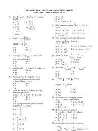 Pertidaksamaan logaritma merupakan salah satu materi matematika yang cukup menarik untuk dibahas. Persamaan Dan Pertidaksamaan Logaritma