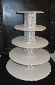 5 Tier Bling Faux Rhinestone White Cupcake Stand Tower Wedding Cake Pop Display Holder Candy Buffet Dessert Bar Table Cake Pop Displays Cupcake Stand Diy Cake