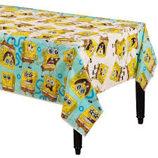Classic Spongebob Table Cover Spongebob Party Decorations Spongebob Birthday Party Spongebob Party
