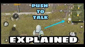 What Is Push To Talk In Pubg Mobile How To Use Push To Talk Youtube