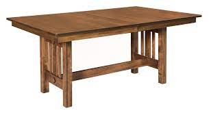 Only 30% down on orders over $3,000 & flat rate shipping! Eco Trestle Dining Table From Dutchcrafters Amish Furniture
