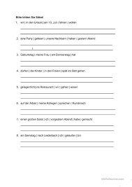 Satzbildung Deutsche Sprache Unterricht Lesen Deutsch Lernen