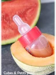Recette Pour Bebe Jus De Melon Pasteque A La Menthe Recette Recette Bebe Recette Jus De Melon