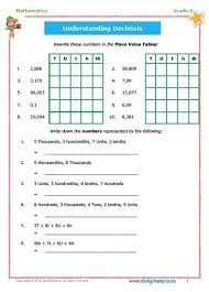 Grade 6 Maths Workbook 6 Decimal Fractions Understanding Decimals Grade 6 Math Fractions
