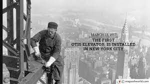 March 23 1857 – The First Otis Elevator Is Installed In New York City |