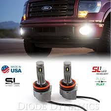 Diode Dynamics H10 9140 9145 Slf Led Fog Light Lamp Bulb Cool White 6k Pair