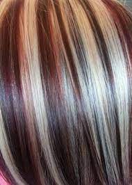 Winter hairstyles cool hairstyles brunette hairstyles dark brown hairstyles burgundy hairstyles wedding hairstyles layered hairstyles fall hair color for brunettes dark fall hair colors. Blonde With Burgundy Highlights Google Search Red Hair With Blonde Highlights Hair Styles Long Hair Styles