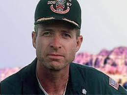 Commander (CDR) Kirk Lippold, USS COLE (DDG 67) aboard the USS COLE  following the October 12th terrorist attack