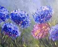 Hydrangeas - Tipsy Brush Painting Party!