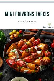 Mini Poivrons Farcis En 2020 Recette Poivron Farci Repas Facile Recette Poivron