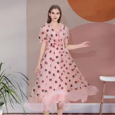 Strawberry dress plus size model. Maxi Dresses For Women 2021 Summer Strawberry Dress Plus Size Mesh Robe Sexy Party Club Elegant Female Casual Dresses Vestidos Ali2bd