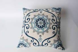 Find many great new & used options and get the best deals for threshold blue linework medallion pillow sham cotton standard at the best online prices at ebay! Blue Cr Medallion Pillow Key Pieces Decor